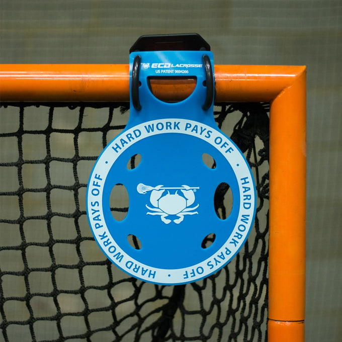 ECD Corner Lacrosse Target shot on lacrosse goal
