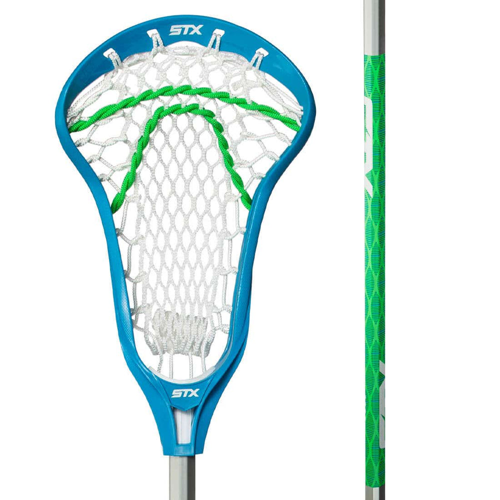 STX Crux 100 Complete Girl's Lacrosse Stick Mesh - Blue