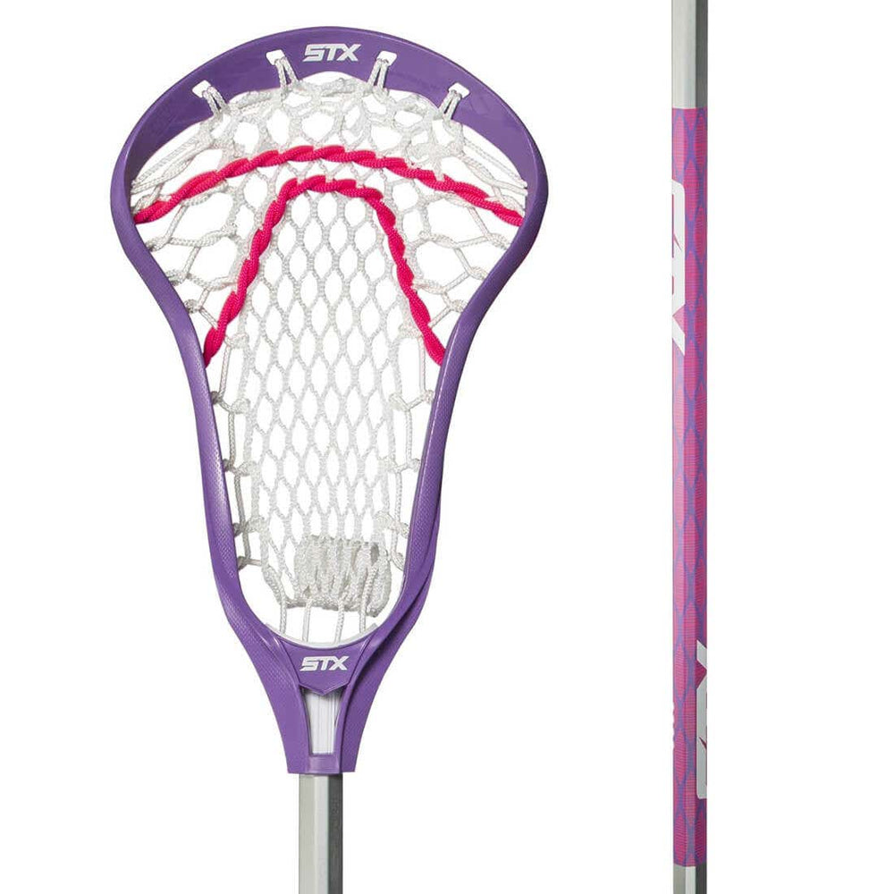 STX Crux 100 Complete Girl's Lacrosse Stick Mesh - Purple