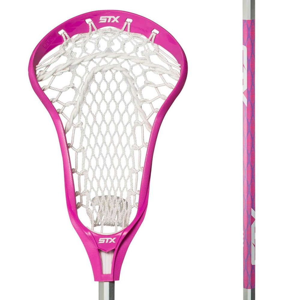 STX Crux 100 Complete Girl's Lacrosse Stick Mesh - Pink