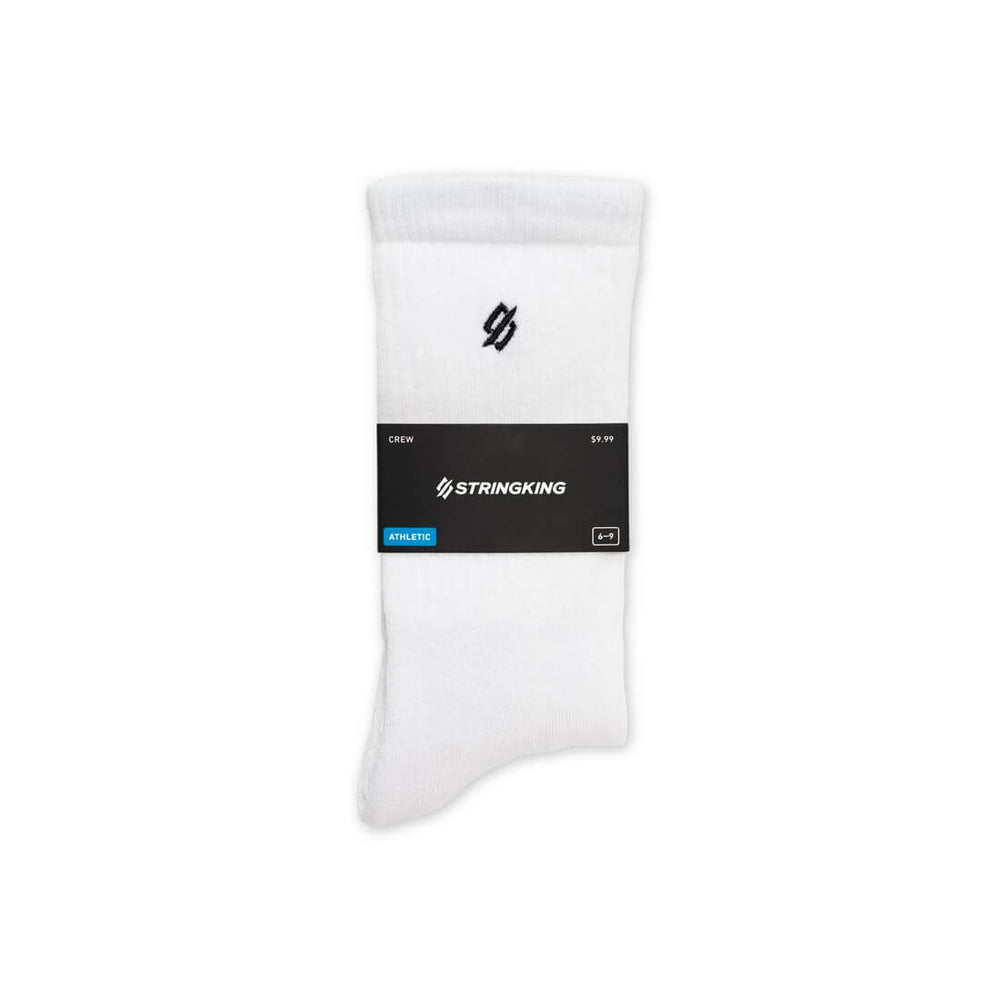 StringKing Athletic Crew Socks - White