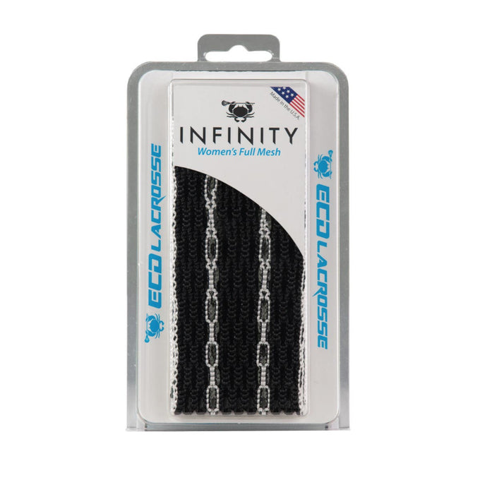ECD Infinity Girls Lacrosse Mesh - White / Black