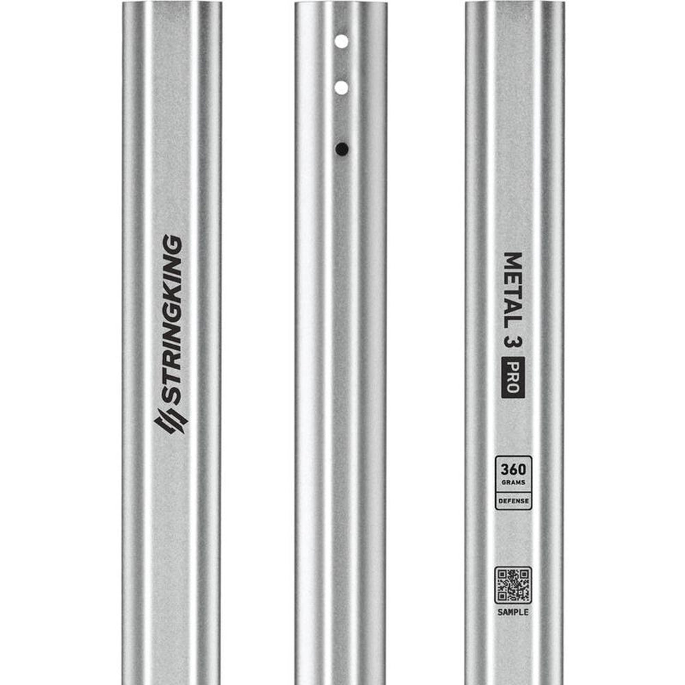 Stringking Metal 3 Pro 360g Lacrosse Shaft Defense - Silver
