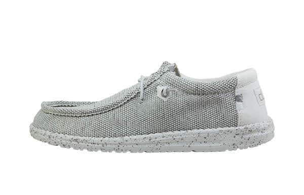 Hey Dude Wally Sox Stone White Slip On Loafers Hey Dude Wally Sox Loafers Men main image 4