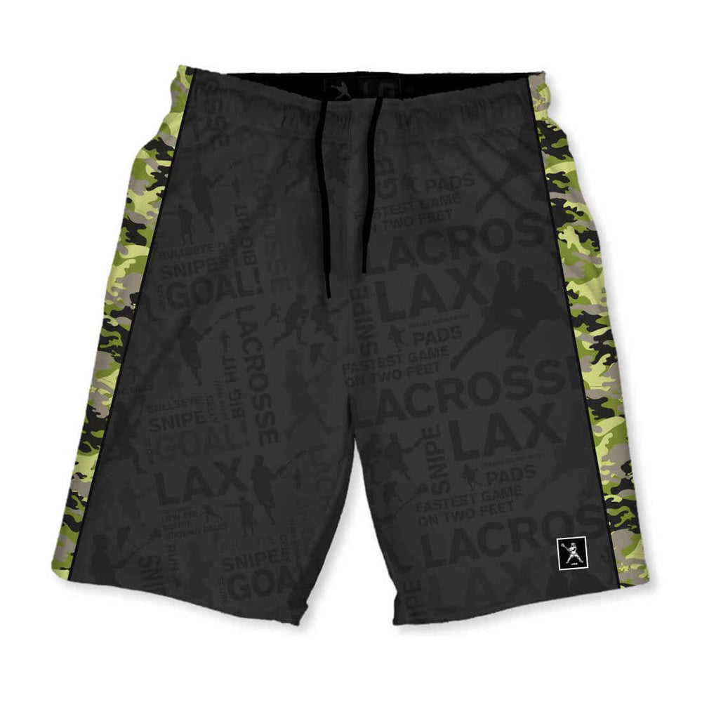 lime camo shorts