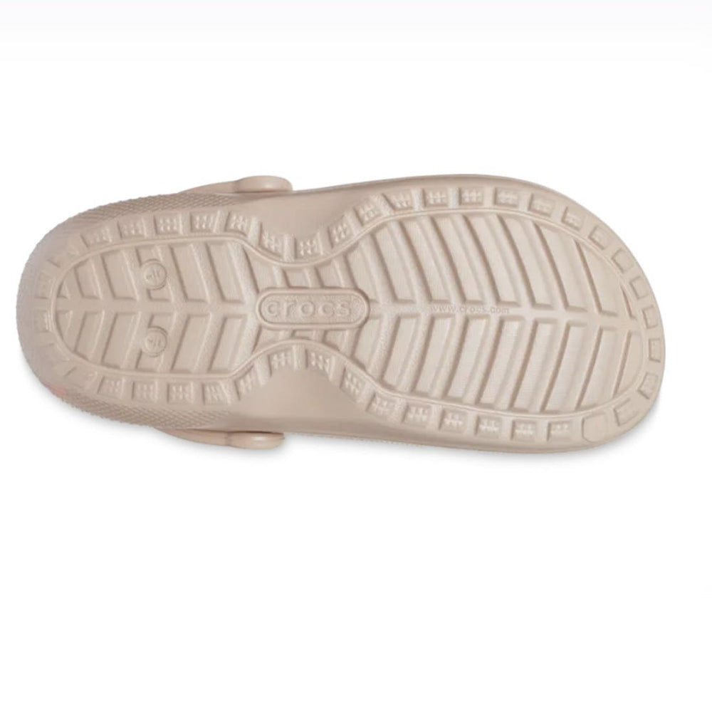 Crocs lined classic clog blue calcite bottom view