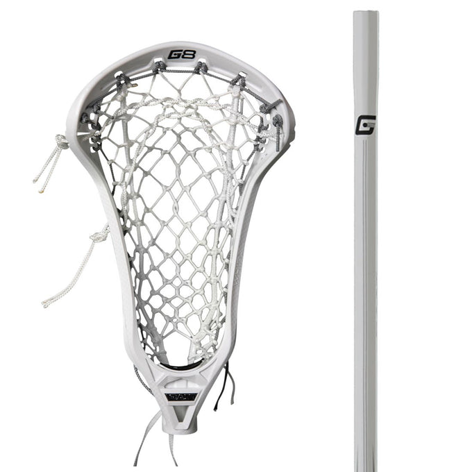 Maverik Ascent Pro Women's Complete Lacrosse Stick - White/White