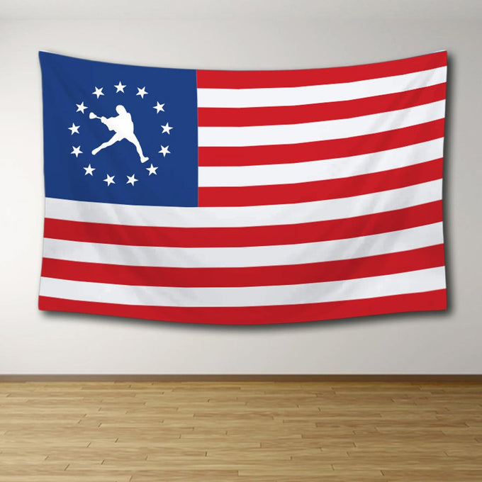 Jumpman Lacrosse Tapestry