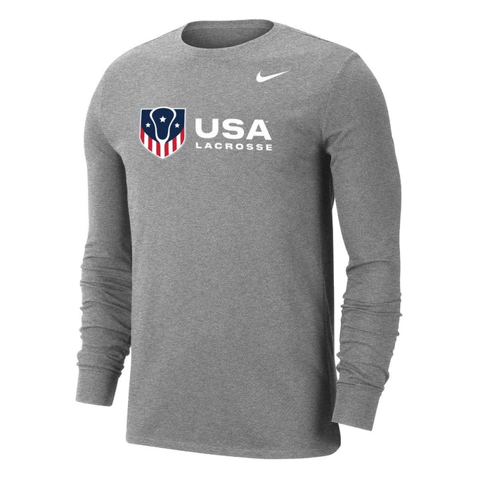 nike usa lacrosse dri fit long sleeve tee