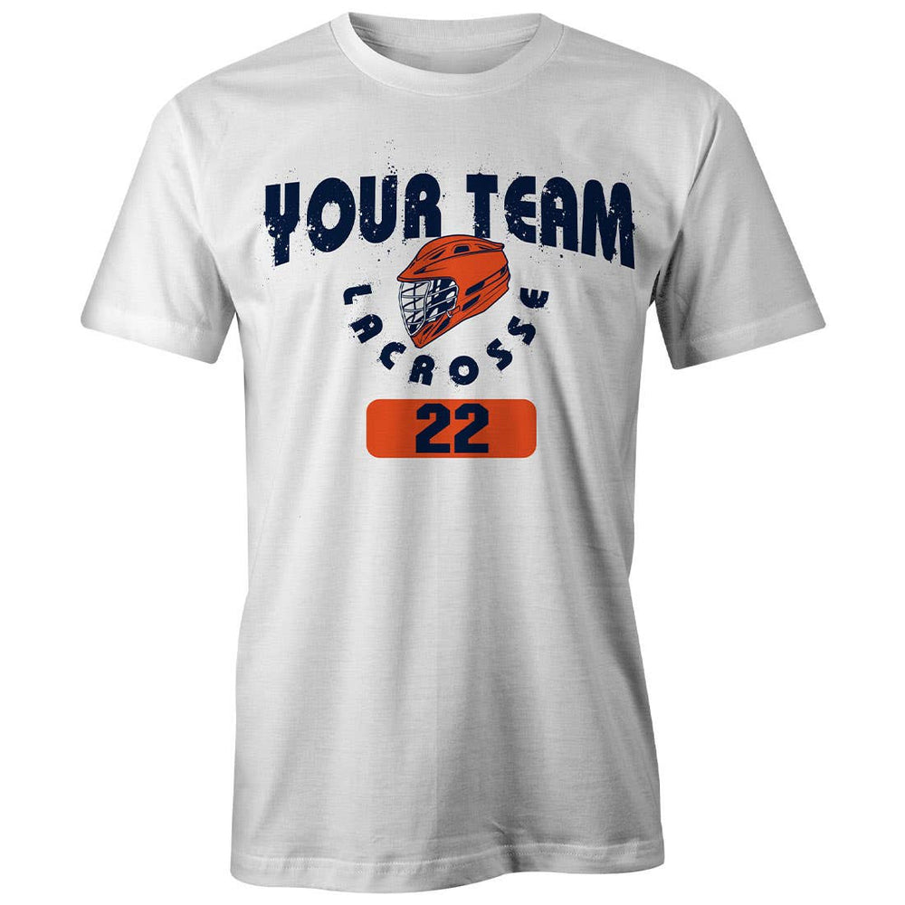 Custom Explode Lacrosse Tee - White
