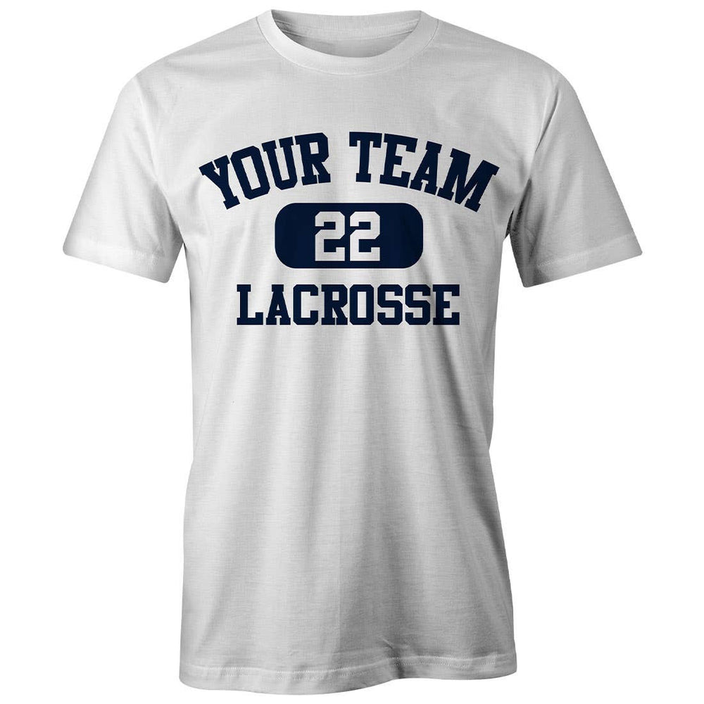 Custom Pill Lacrosse Tee -White