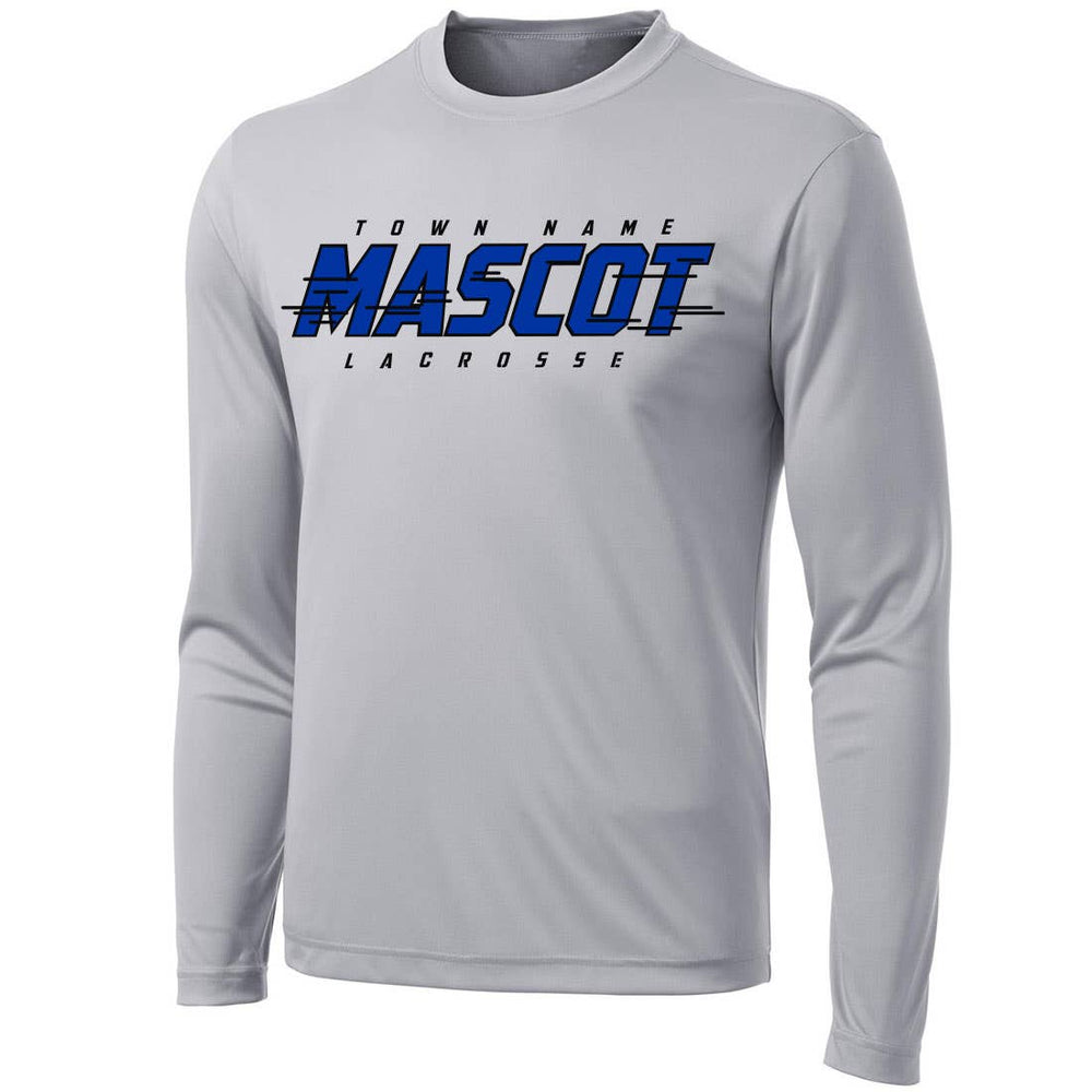 Mascot Custom Lacrosse Tee front view