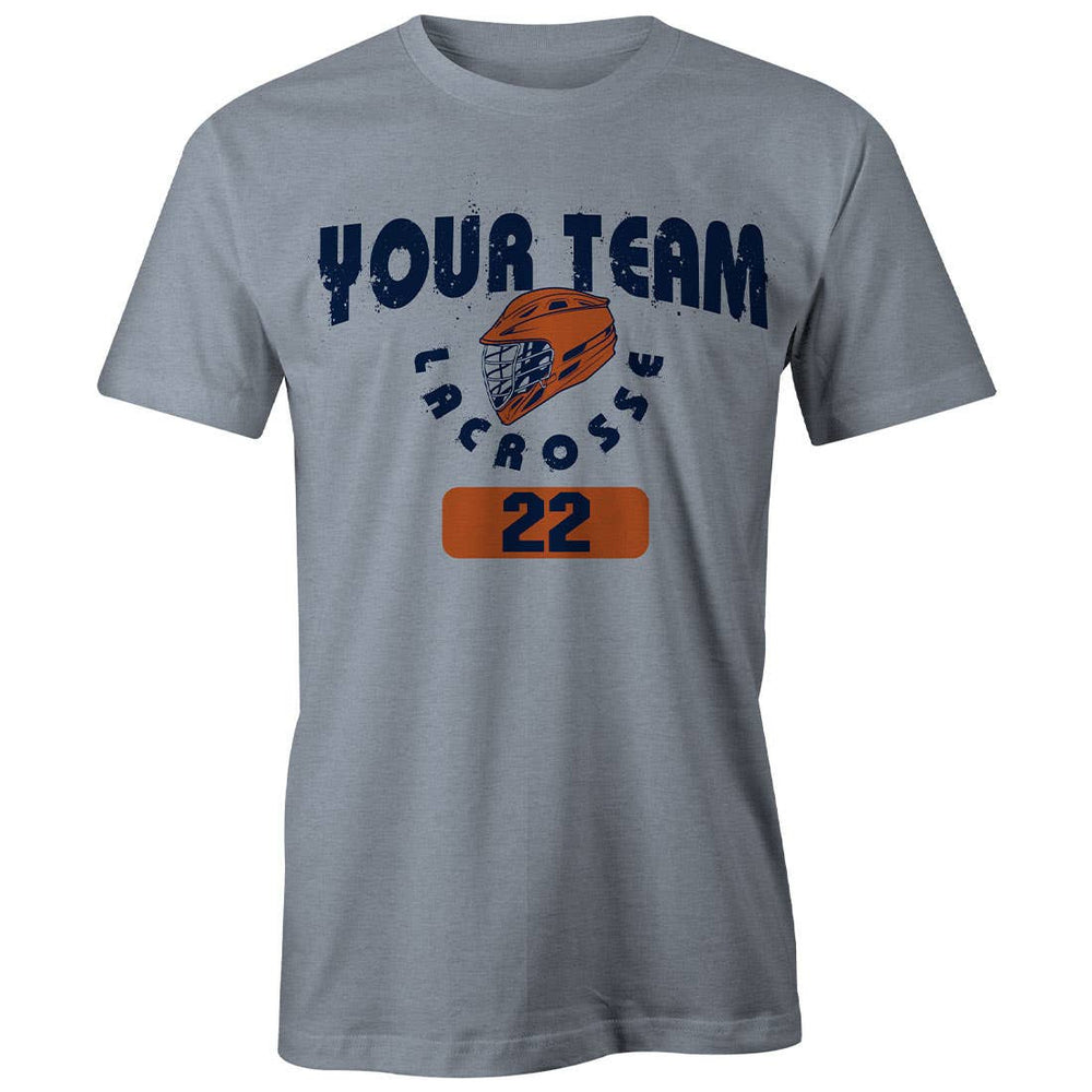 Custom Explode Lacrosse Tee - Grey