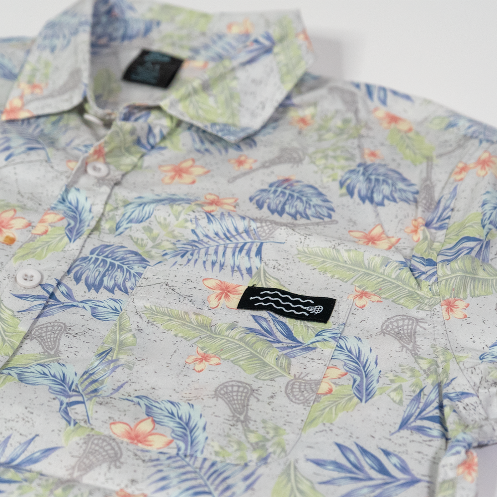Aloha Lacrosse Button Down Tee