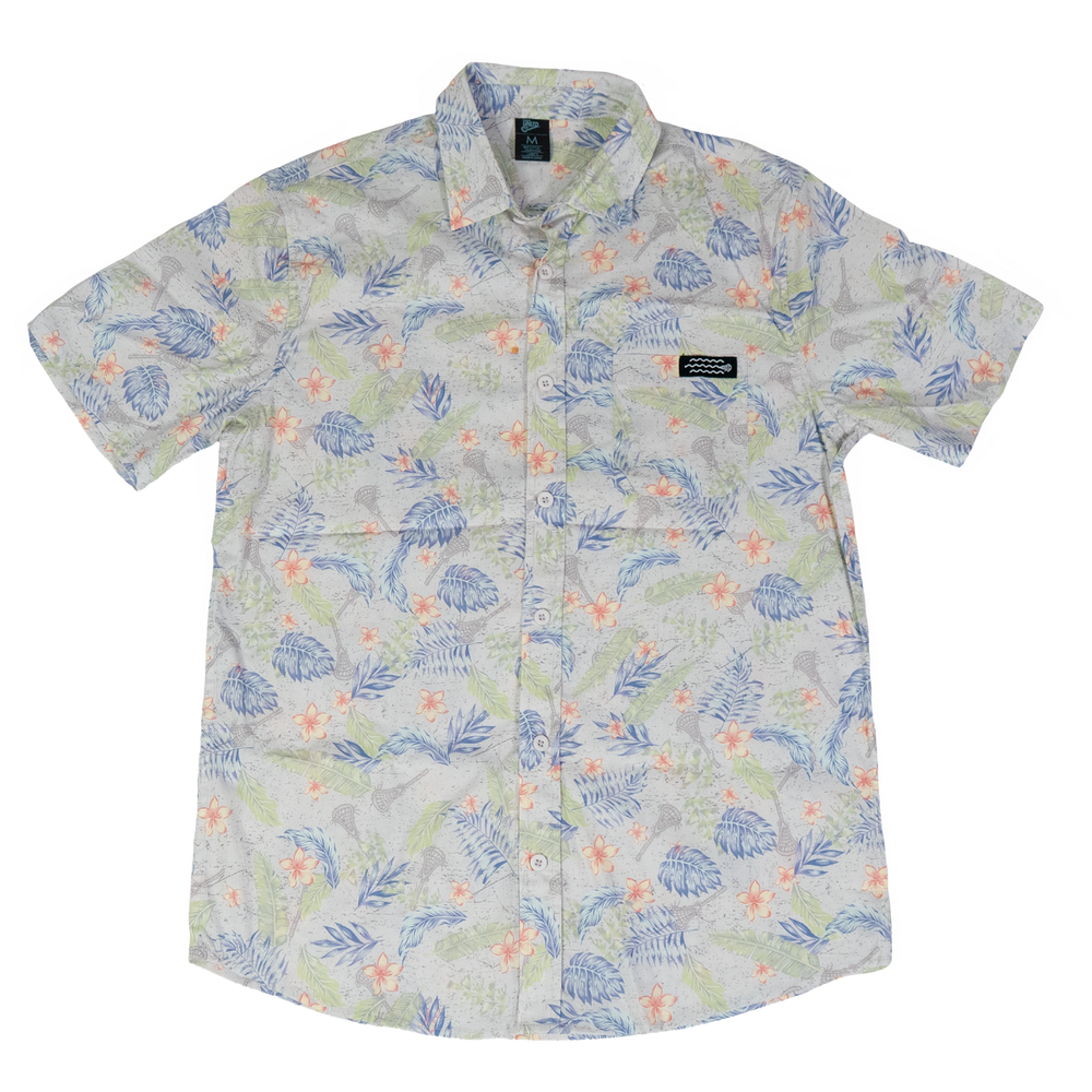 Aloha Lacrosse Button Down Tee