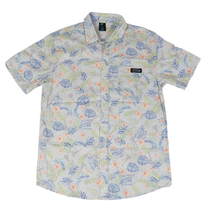 Aloha Lacrosse Button Down Tee