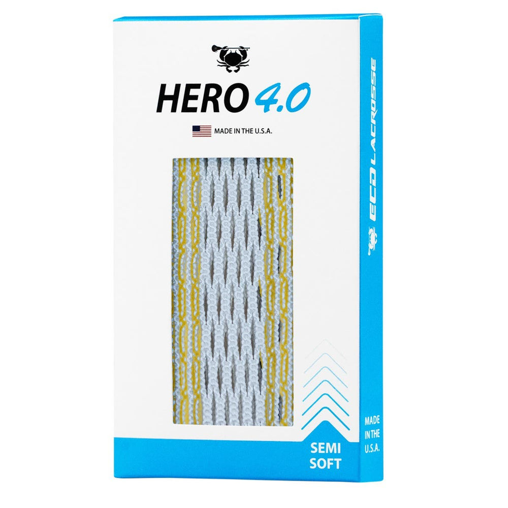 ECD Hero 4.0 Striker Lacrosse Mesh - Golden Yellow