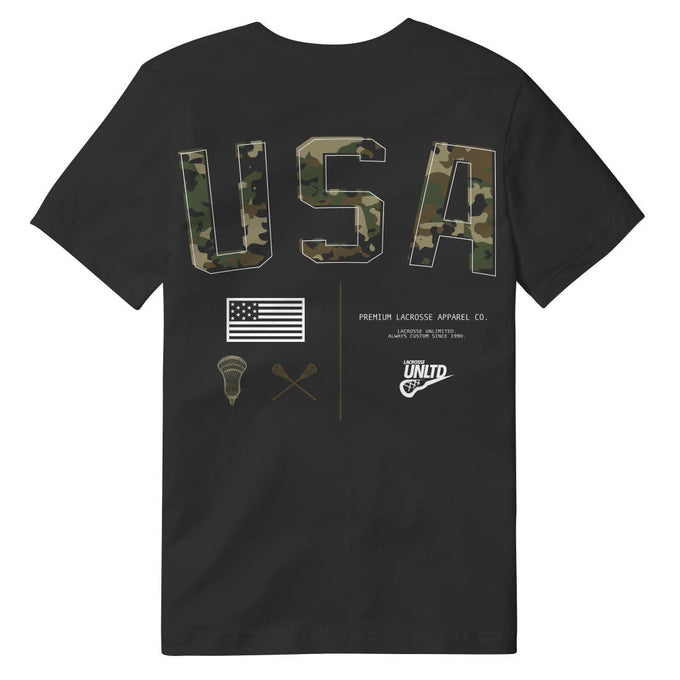 USA Camo Lacrosse Tee