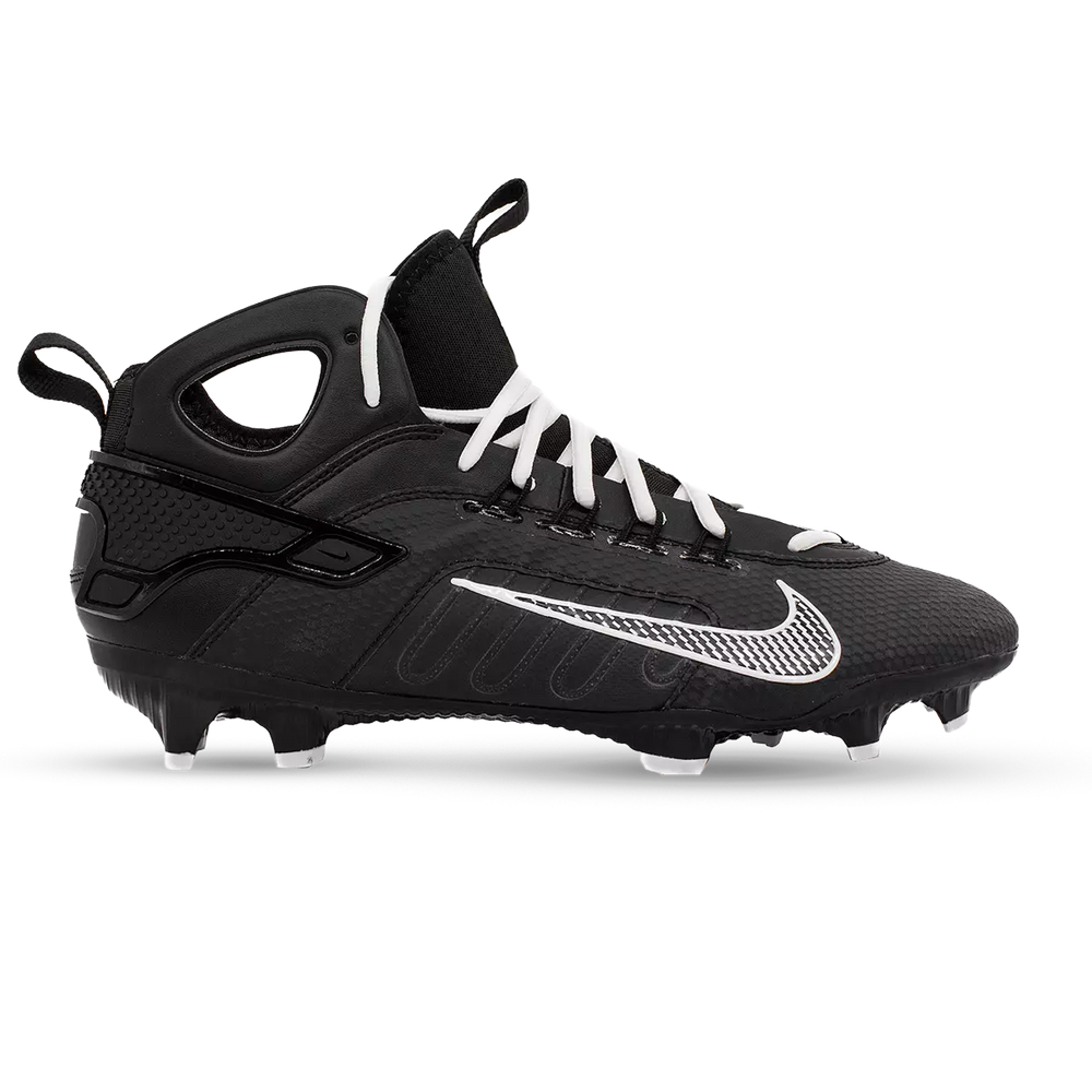 Nike Huarache 9 Elite Lacrosse Cleats - Black/White