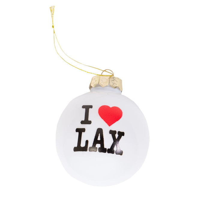 I Love Lax Ornament