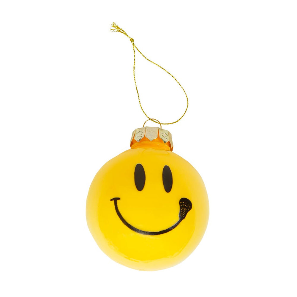 Smiley Lacrosse Ornament