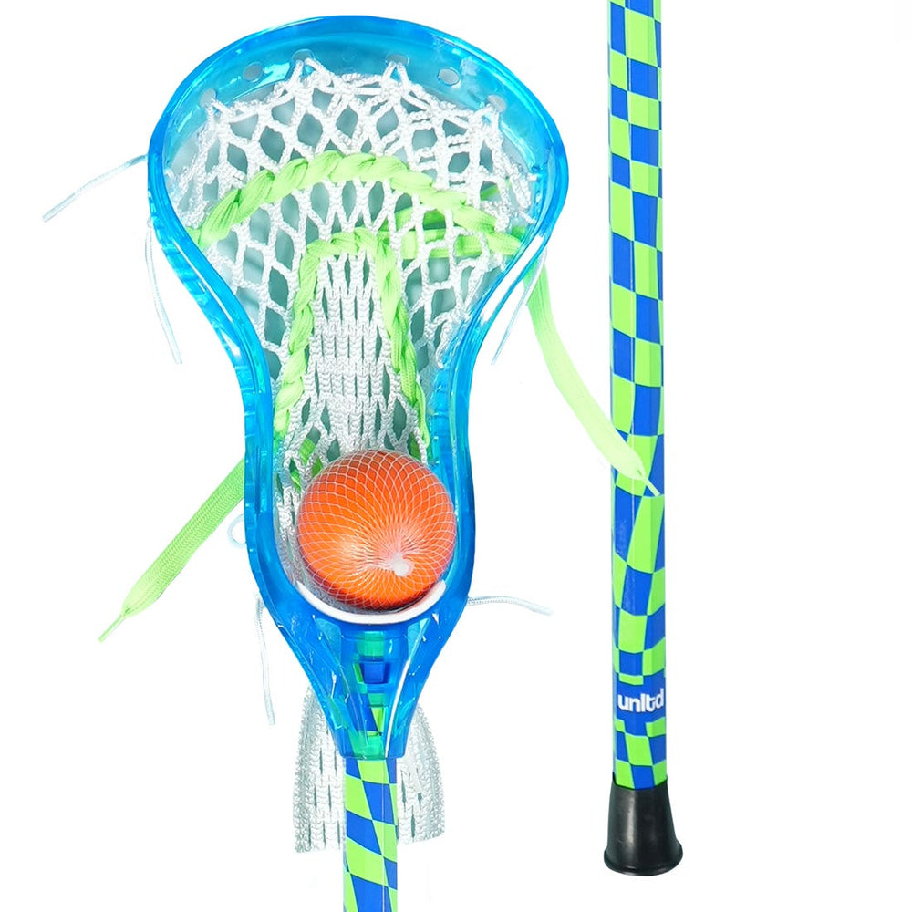 LU Blue Checker Mini Lacrosse Stick