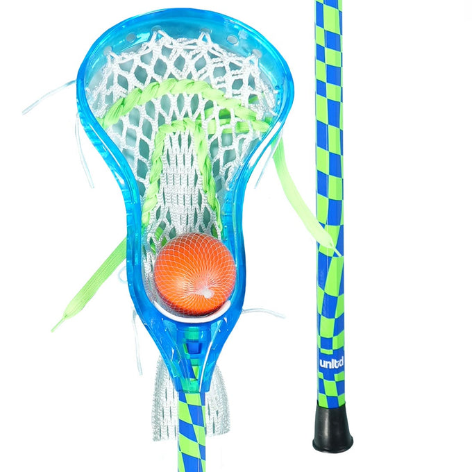 LU Blue Checker Mini Lacrosse Stick