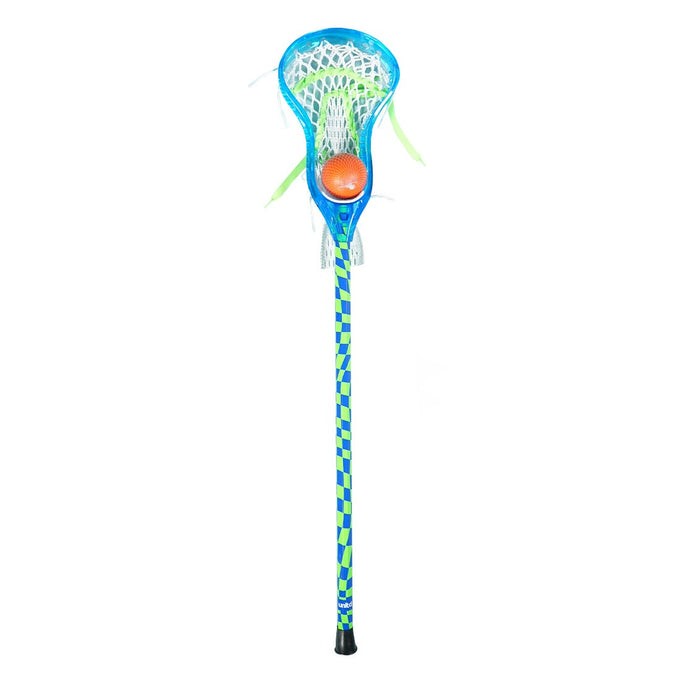 LU Blue Checker Mini Lacrosse Stick