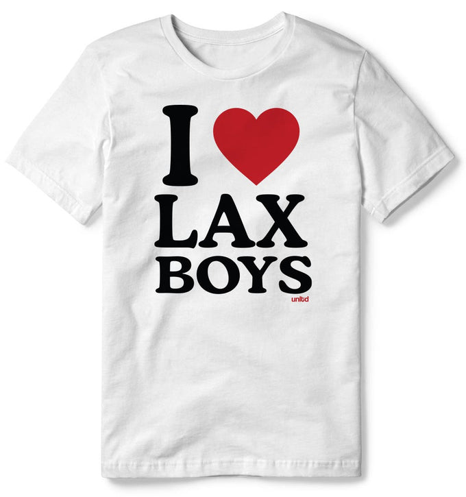 I Love Lax Boys Lacrosse Tee