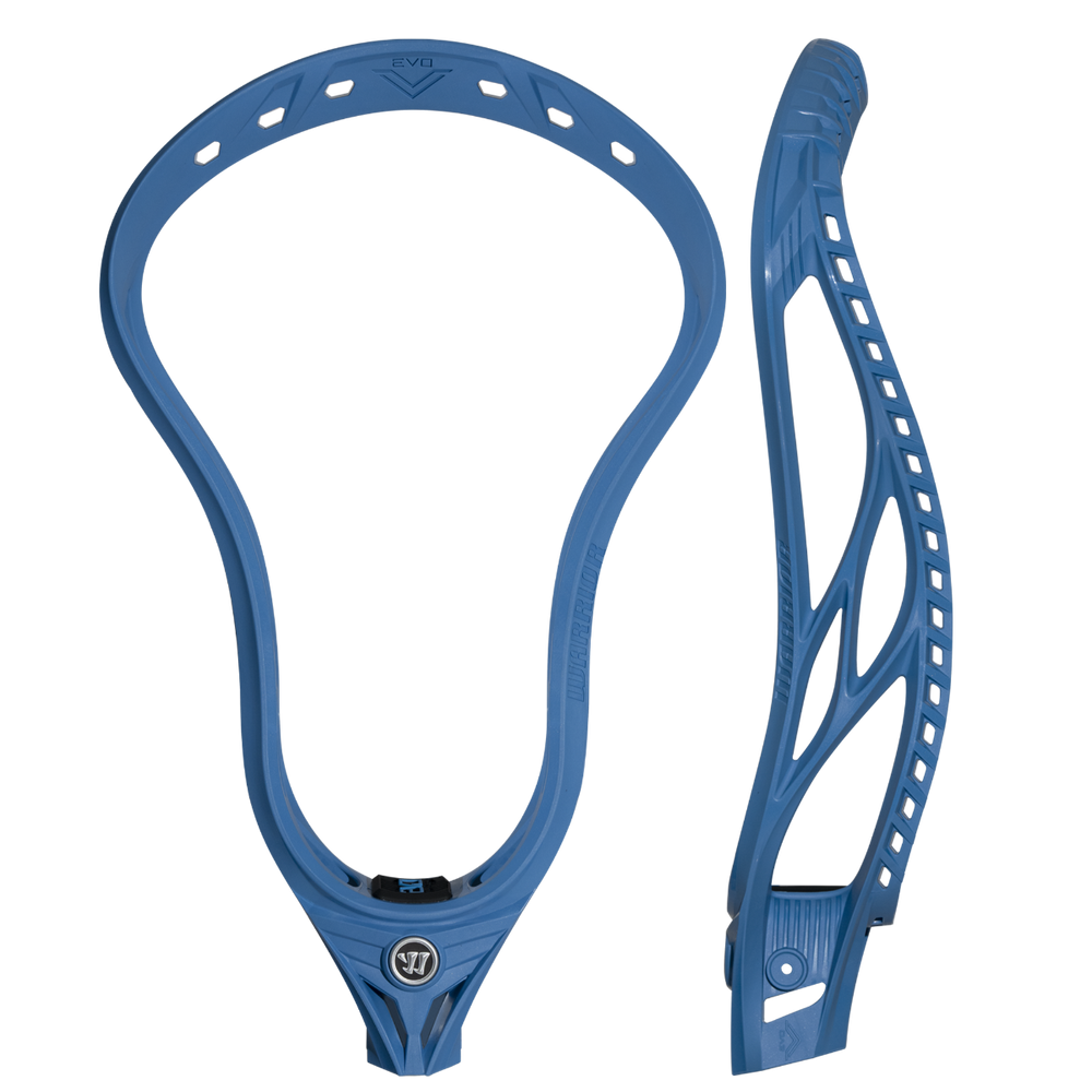 Warrior Evo V Unstrung Lacrosse Head - Blue