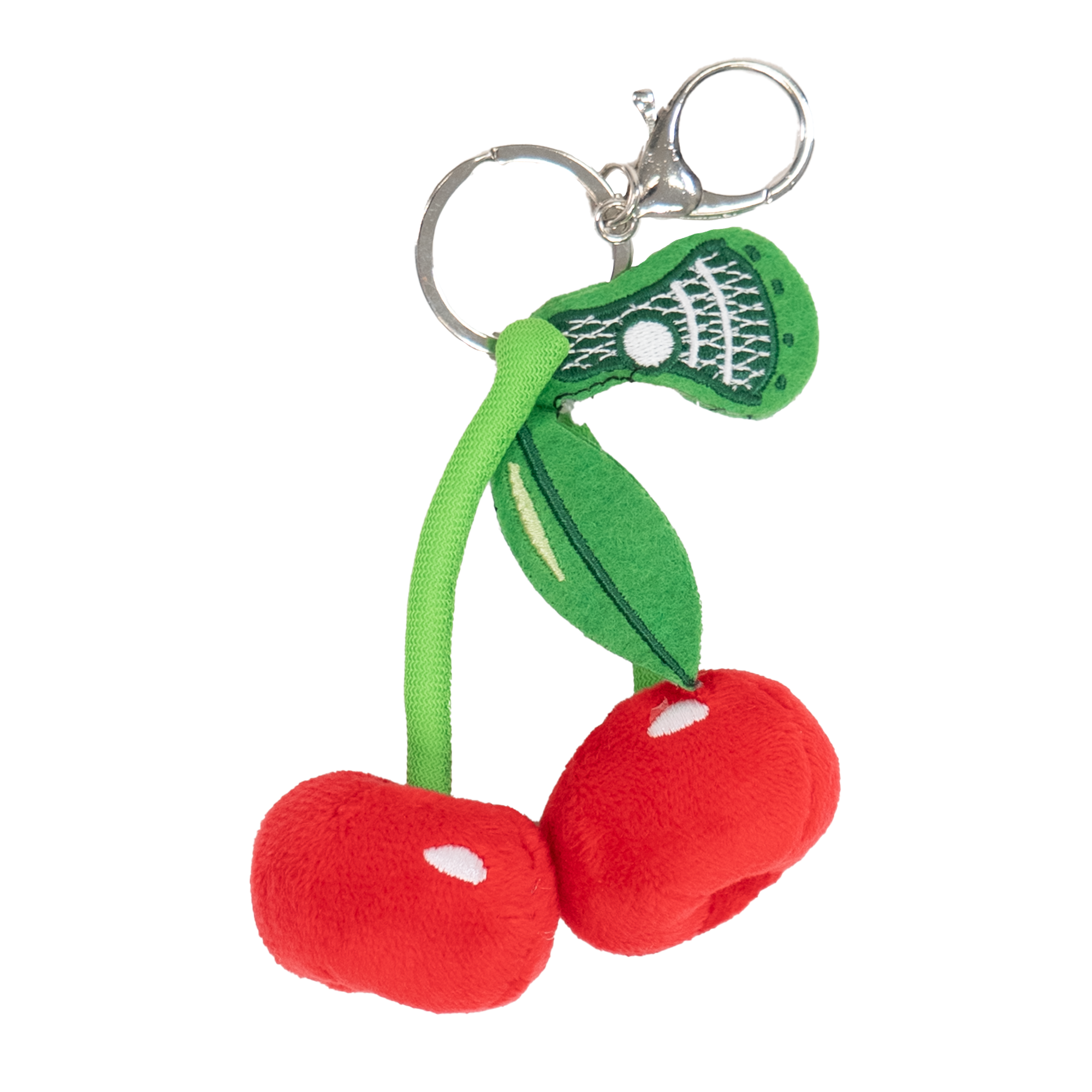 Cherry Plush Lacrosse Bag Charm