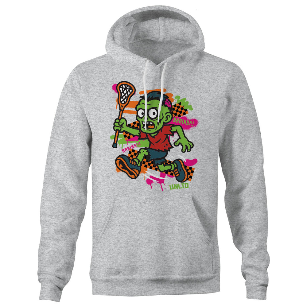 Halloween Zombie Lacrosse Hoodie