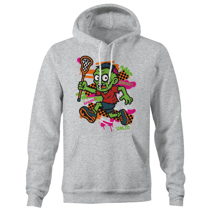 Halloween Zombie Lacrosse Hoodie