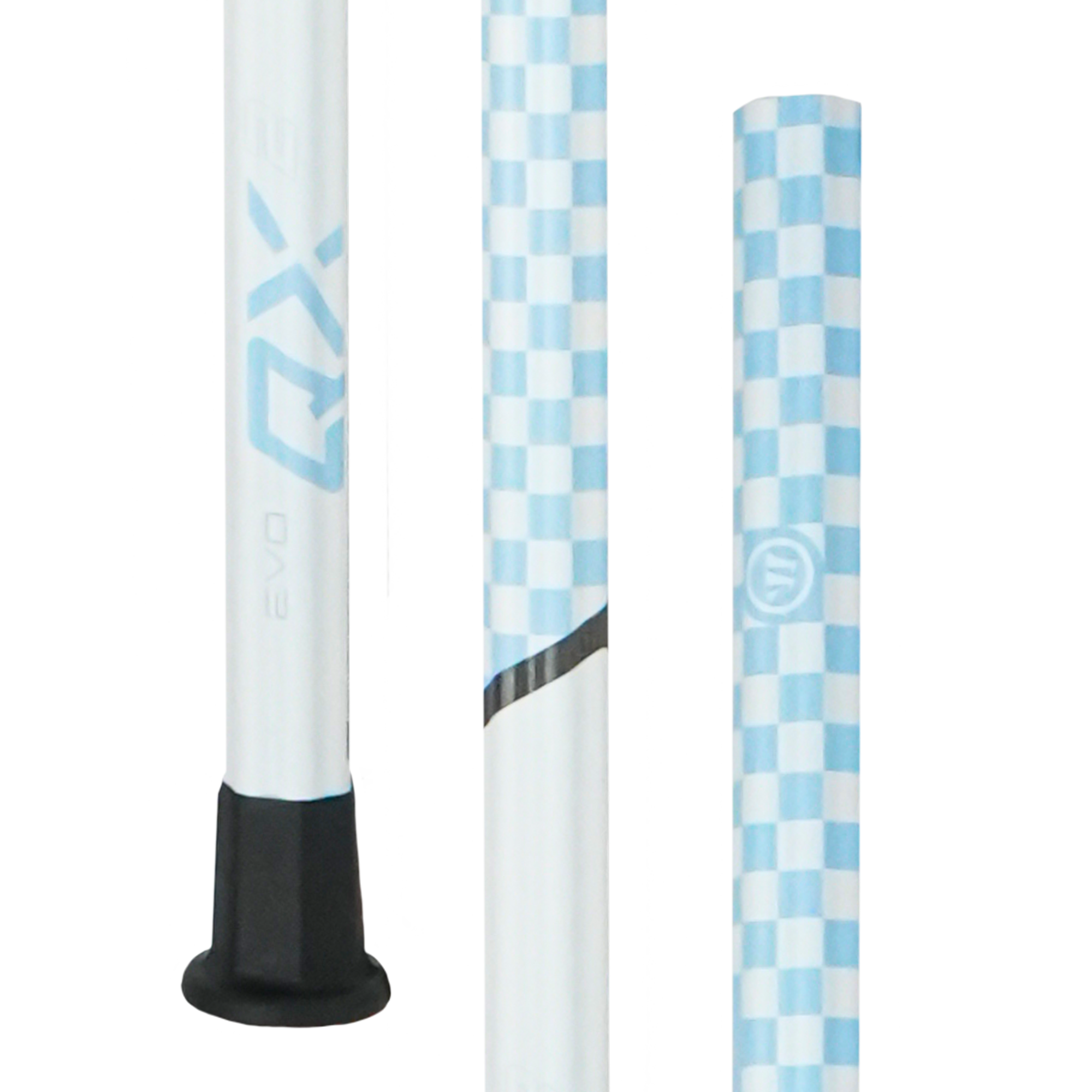 DUAL EVOLUTION CROSS FORCE テープ付き Warrior Evo QX2 Carolina Checkerboard Lacrosse Shaft
