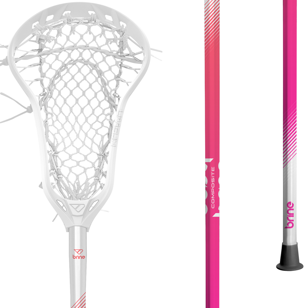 Brine Krown Complete Lacrosse Stick - Pink/Orange