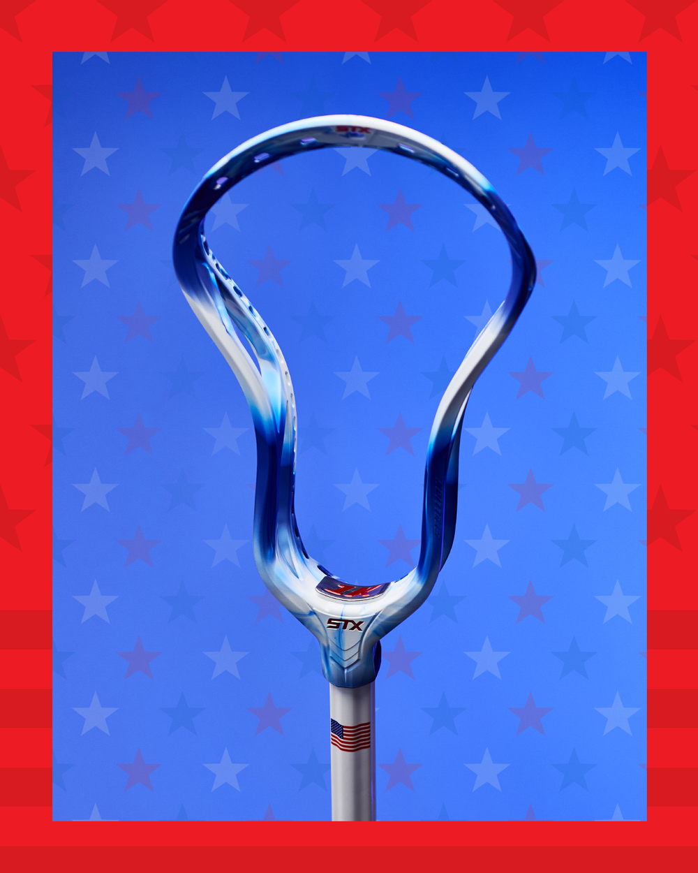 STX Stallion 1K USA Marble Men's Unstrung Lacrosse Head