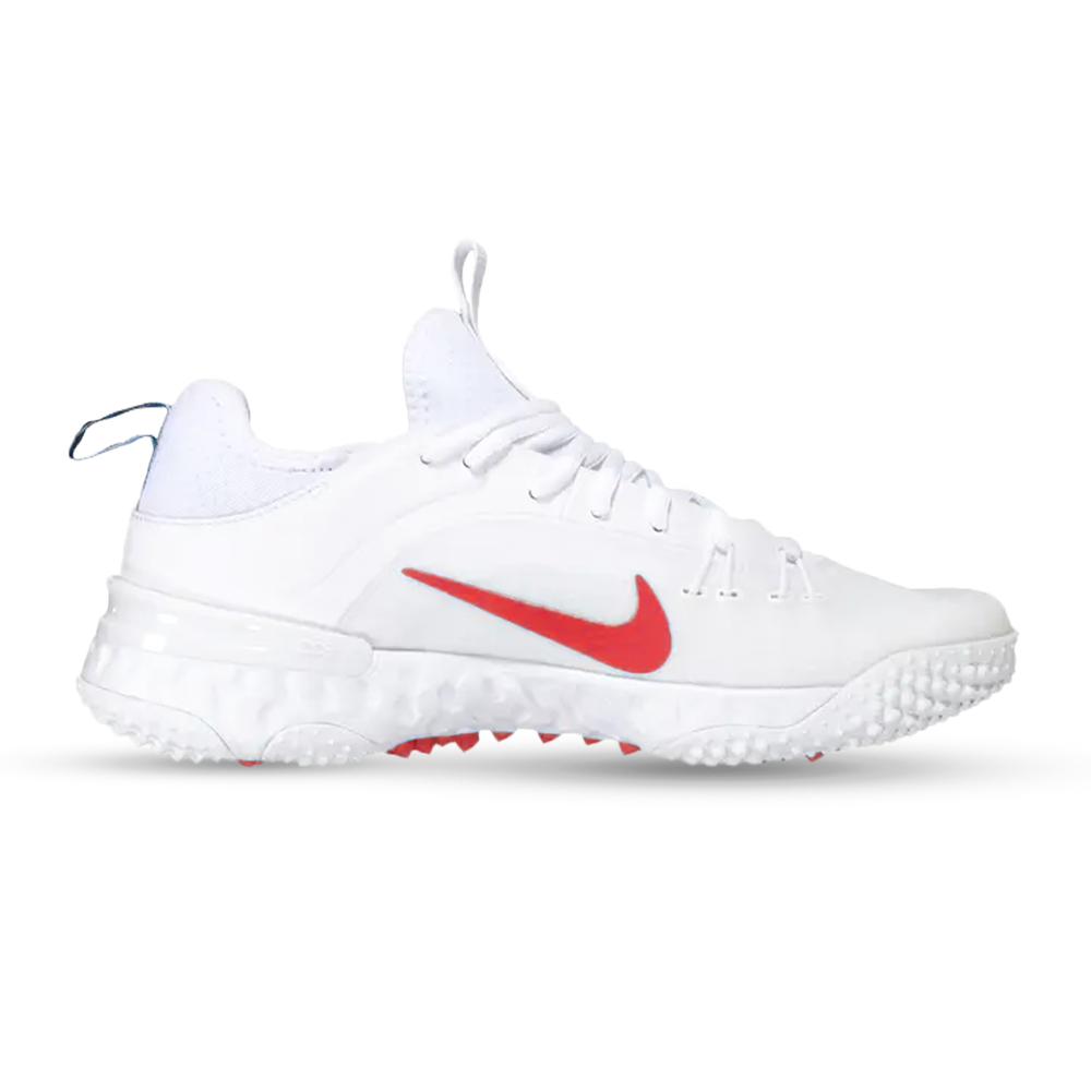 Nike Huarache 9 Elite Lacrosse Turf Shoes - Red