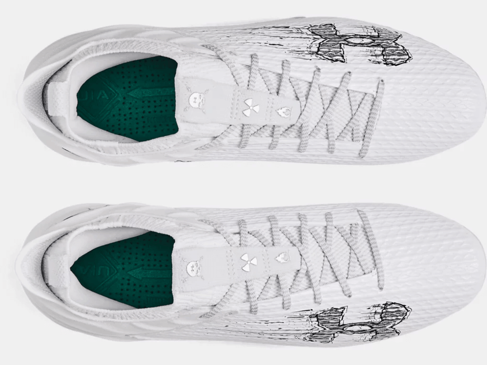 Under Armour Blur Smoke 2.0 Lacrosse Cleats - White