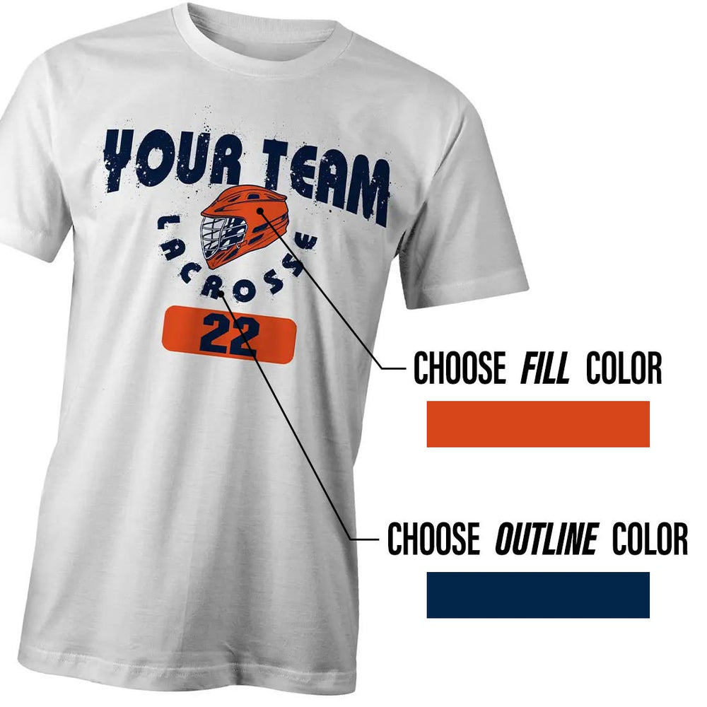 Custom Explode Long Sleeve Lacrosse Tee