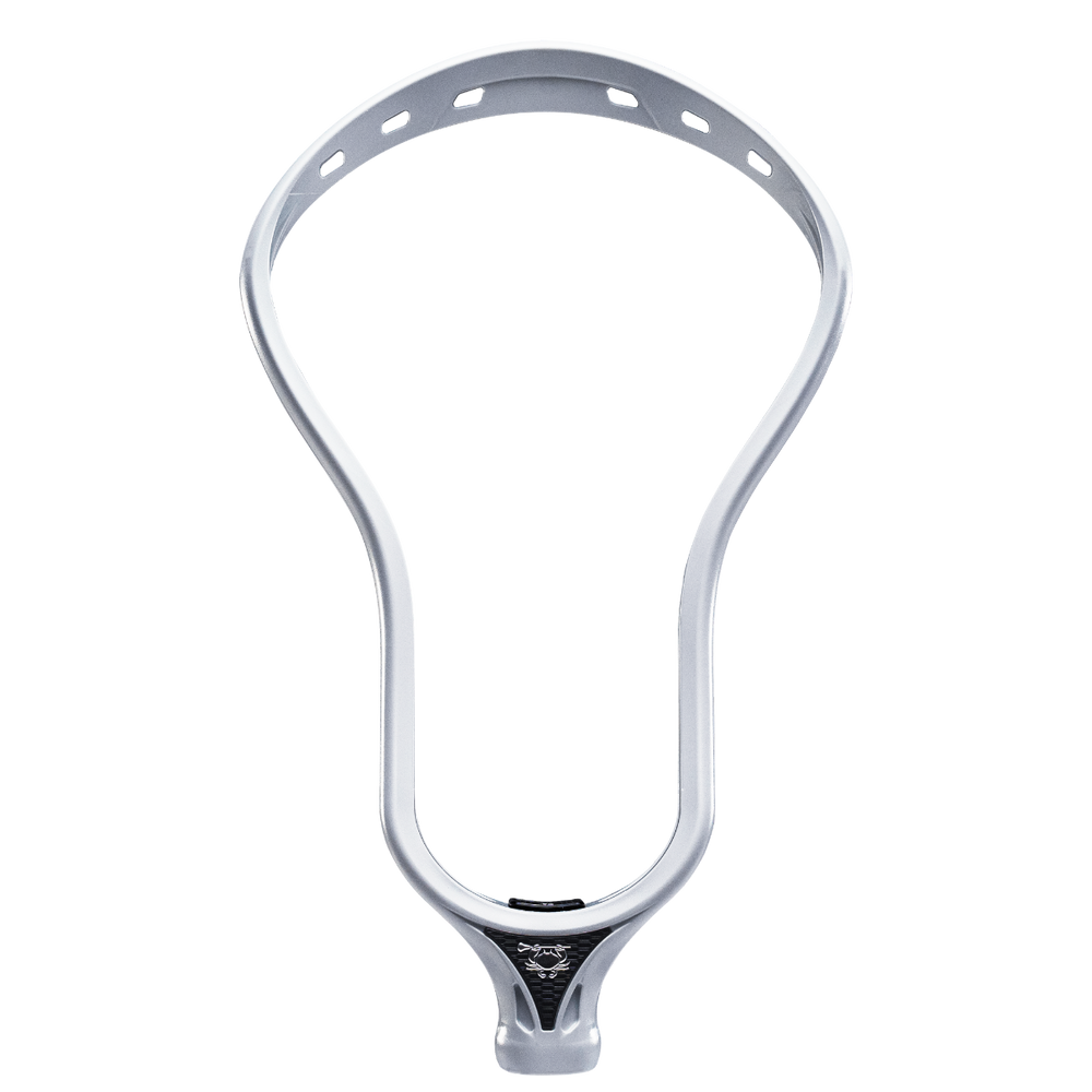 ecd dna white unstrung lacrosse head side image - White