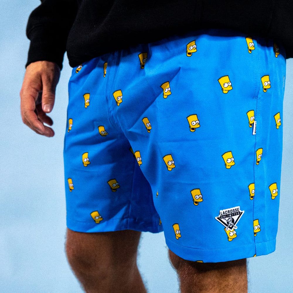 Simpsons  Bart Lacrosse Swim Dodge Shorts