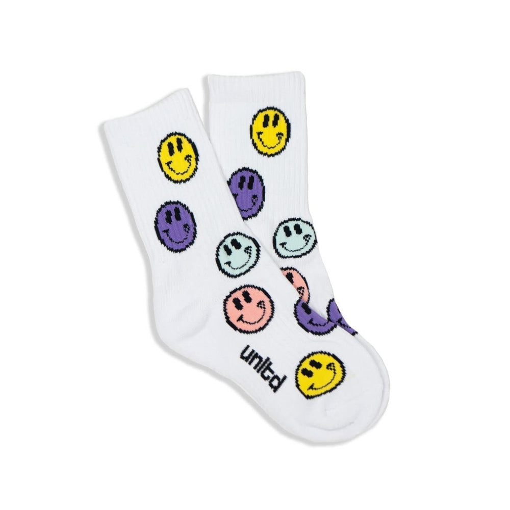 Smile crew socks