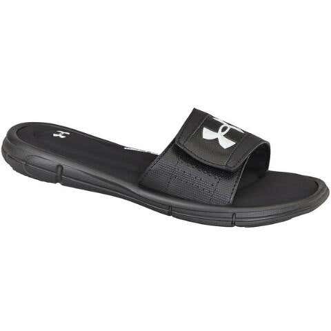 Under Armour Lacrosse Ignite Slides Black Youth