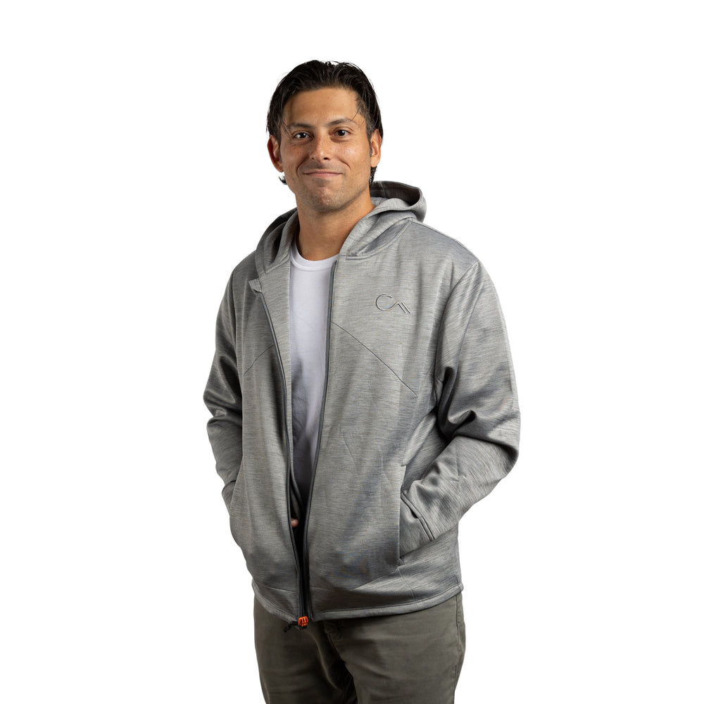 Constant Mountain Men's Infinity Pocket Hoodie- Grey