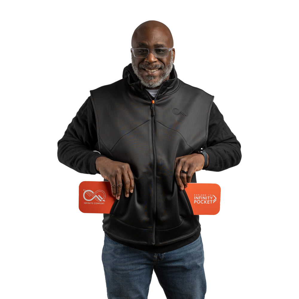 Constant Mountain Men's Black Infinity Pocket Sideline Vest