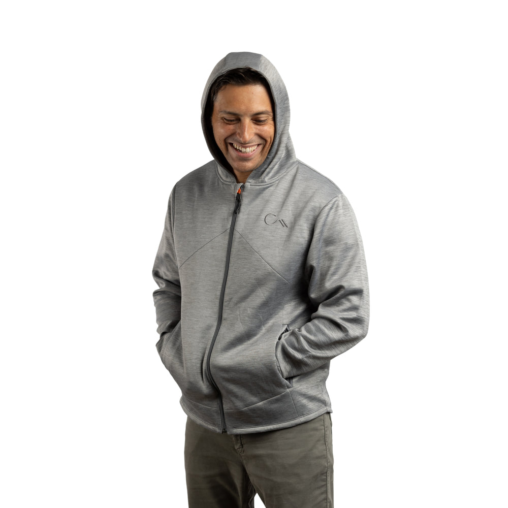 Constant Mountain Men's Infinity Pocket Hoodie- Grey