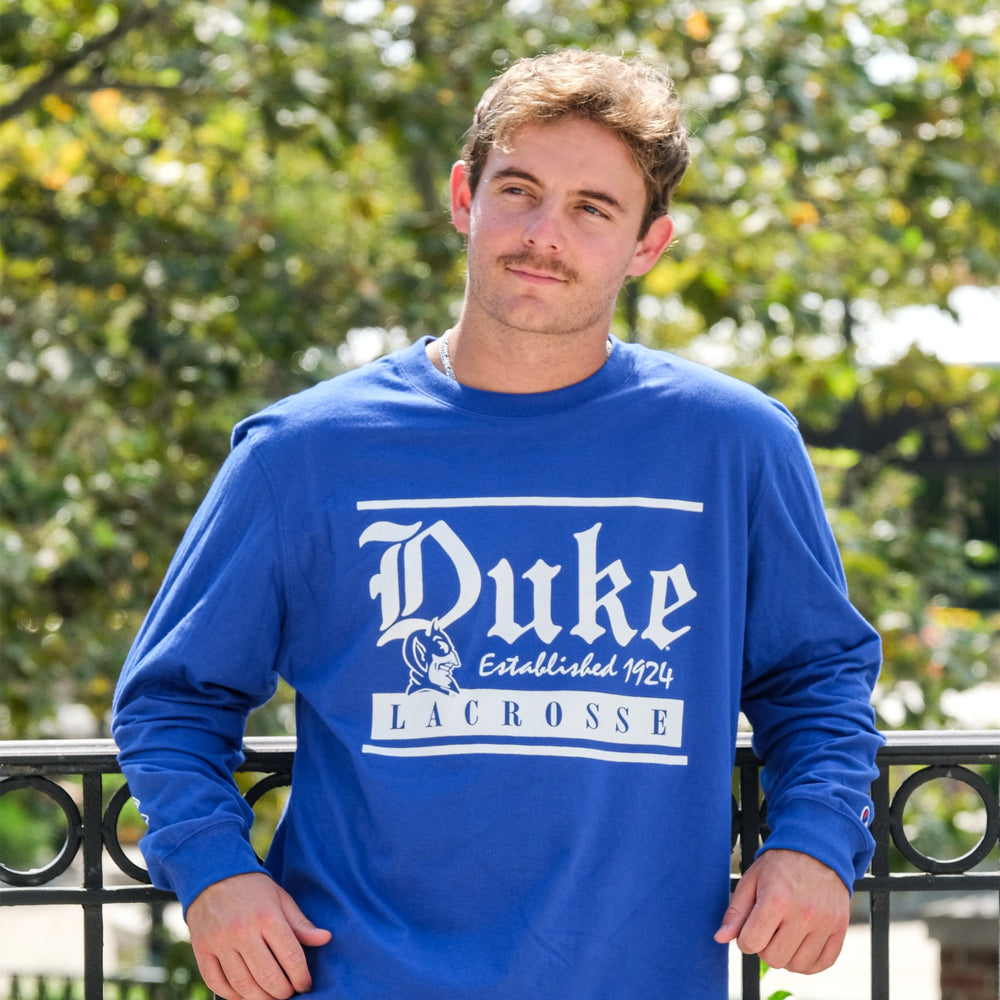 Adult Duke Lacrosse Long Sleeve