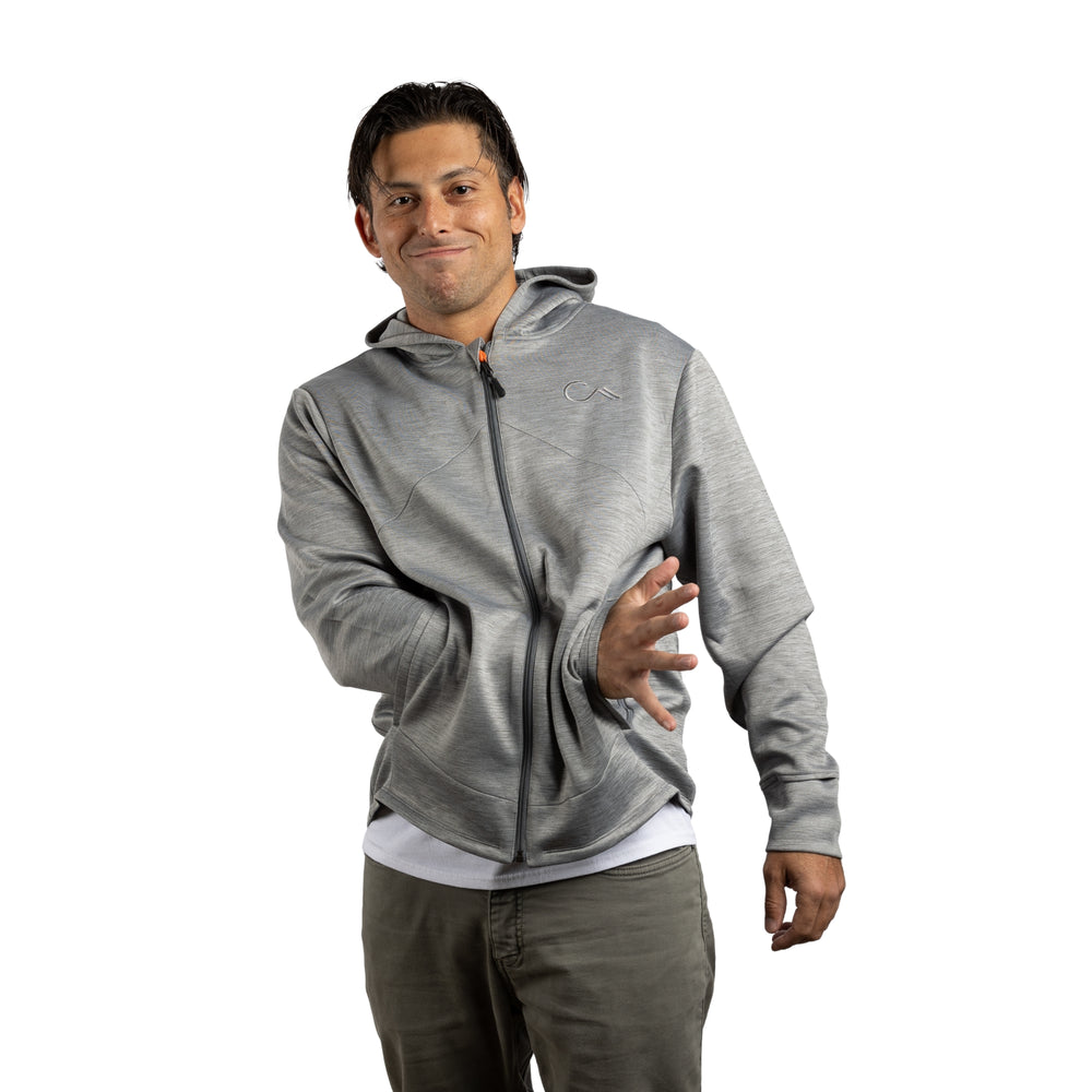Constant Mountain Men's Infinity Pocket Hoodie- Grey