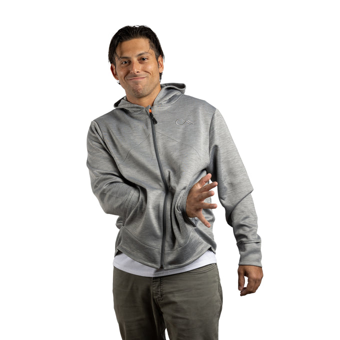 Constant Mountain Men's Infinity Pocket Hoodie- Grey