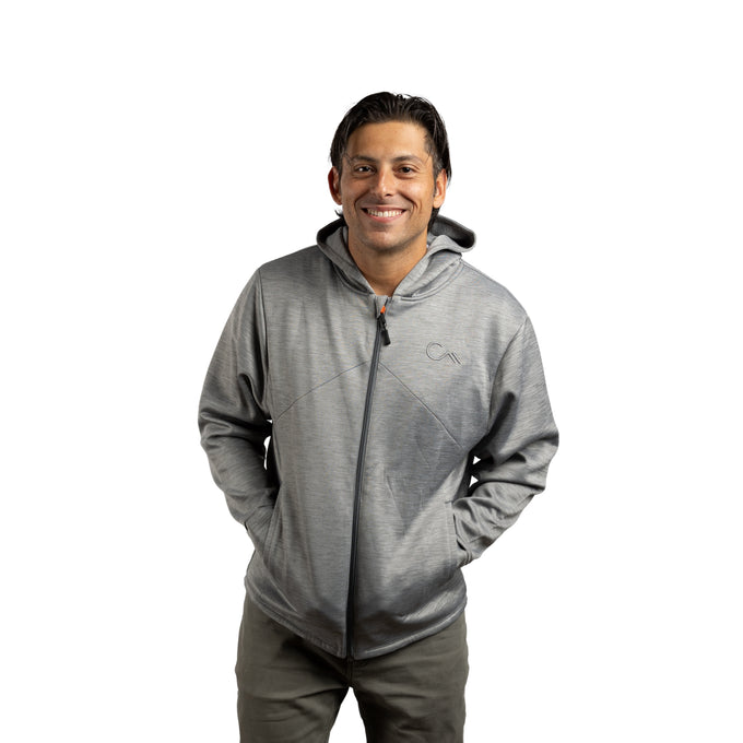 Constant Mountain Men's Infinity Pocket Hoodie- Grey